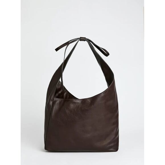 Reformation Medium Vittoria Tote Bag in Tobacco Leather - Picture 1 of 7